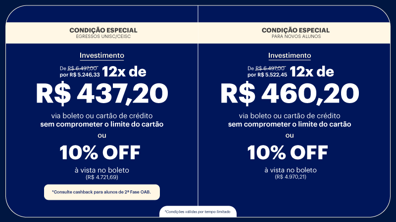 <p>Aproveite o valor promocional da pós-graduação do Ceisc<br>até dia 31/10/2025 &nbsp;</p>