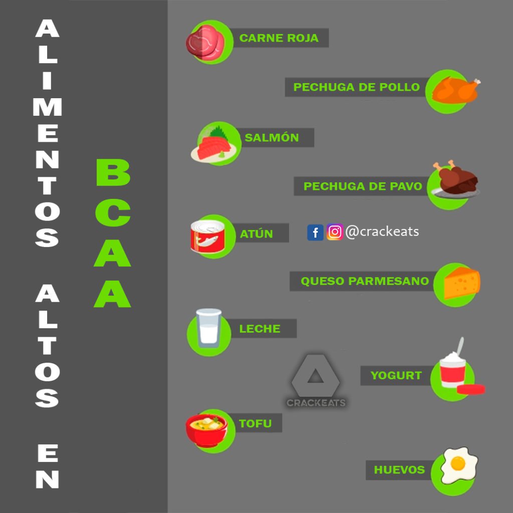 Alimentos que contienen BCAA - Suplemento BCAA