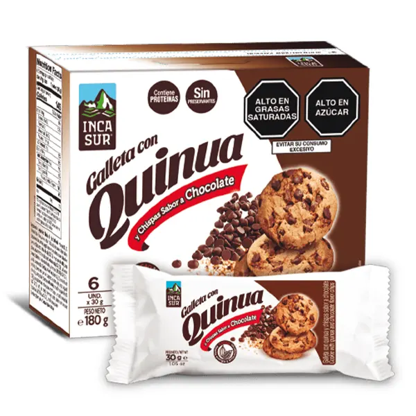 Galleta con quinua y chocolate 30g