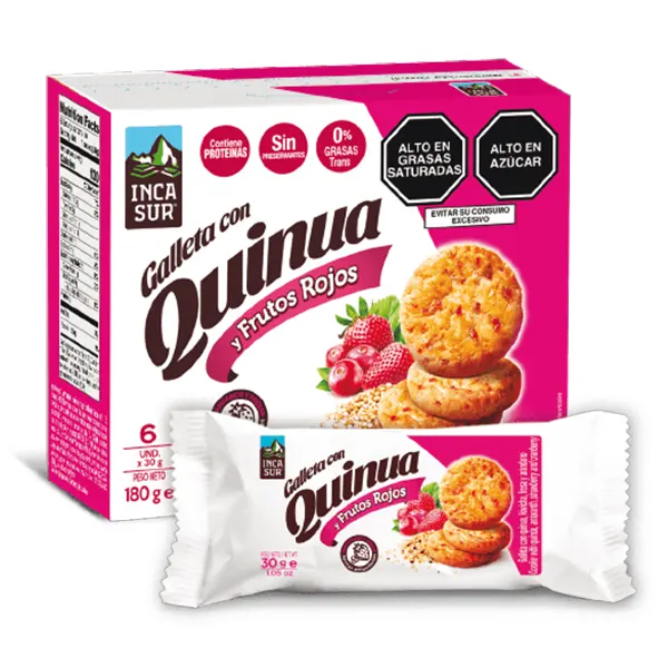 Galleta con quinua y frutos secos 30g