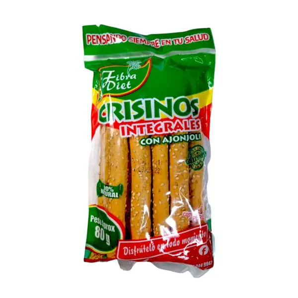 Crisino integral con ajonjolí 100g