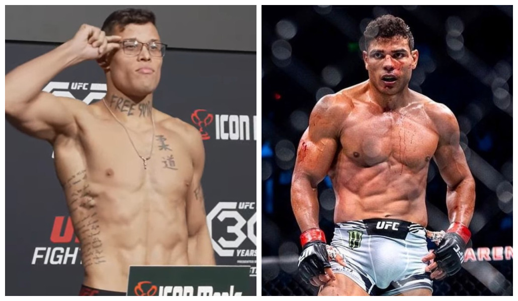 Caio Borralho não descarta enfrentar Paulo Borrachinha. (Foto: Montagem/SUPER LUTAS)