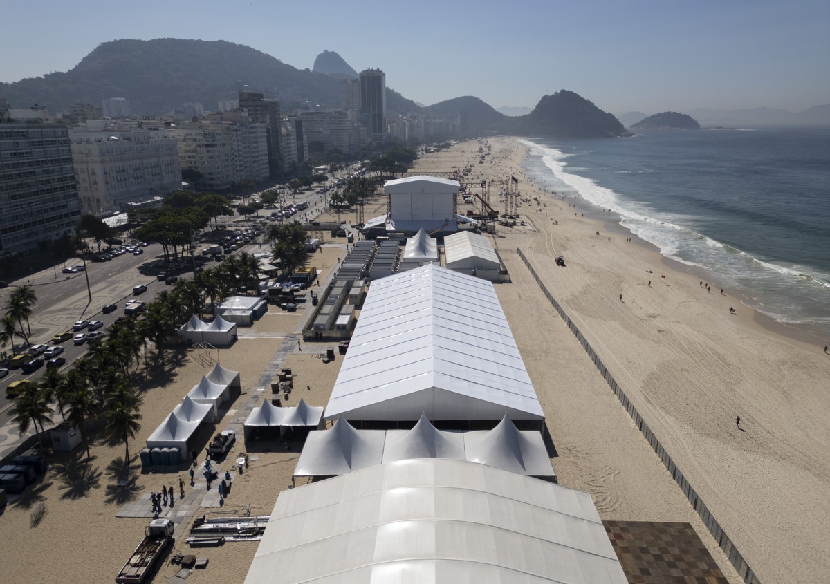 Copacabana, bairro onde ocorrerá o show, tem a maior ocupação hoteleira e a previsão é atingir 100% (Foto: Márcia Foletto)