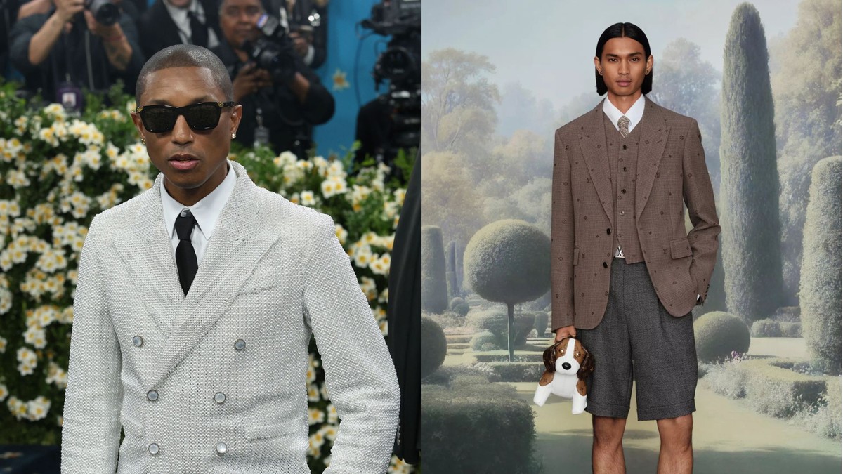 Pharrell Williams apresenta coleção masculina da Louis Vuitton inspirada no campo britânico