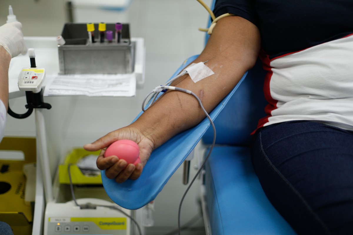 Doação de sangue no Hemorio (Foto: Infoglobo)
