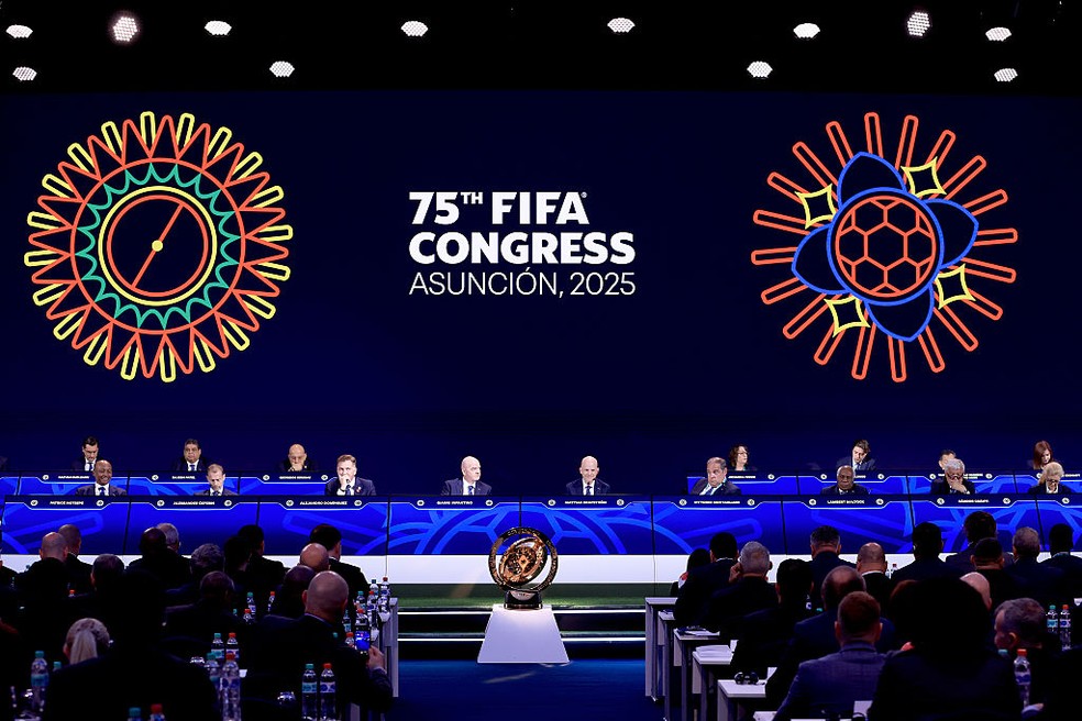 Fifa realiza 75º Congresso ordinário em Assunção, no Paraguai (Foto: Buda Mendes - FIFA/FIFA via Getty Images)