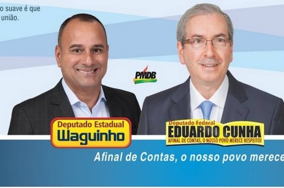 Parceria. Waguinho e Eduardo Cunha, de quem é aliado (Foto: O GLOBO)