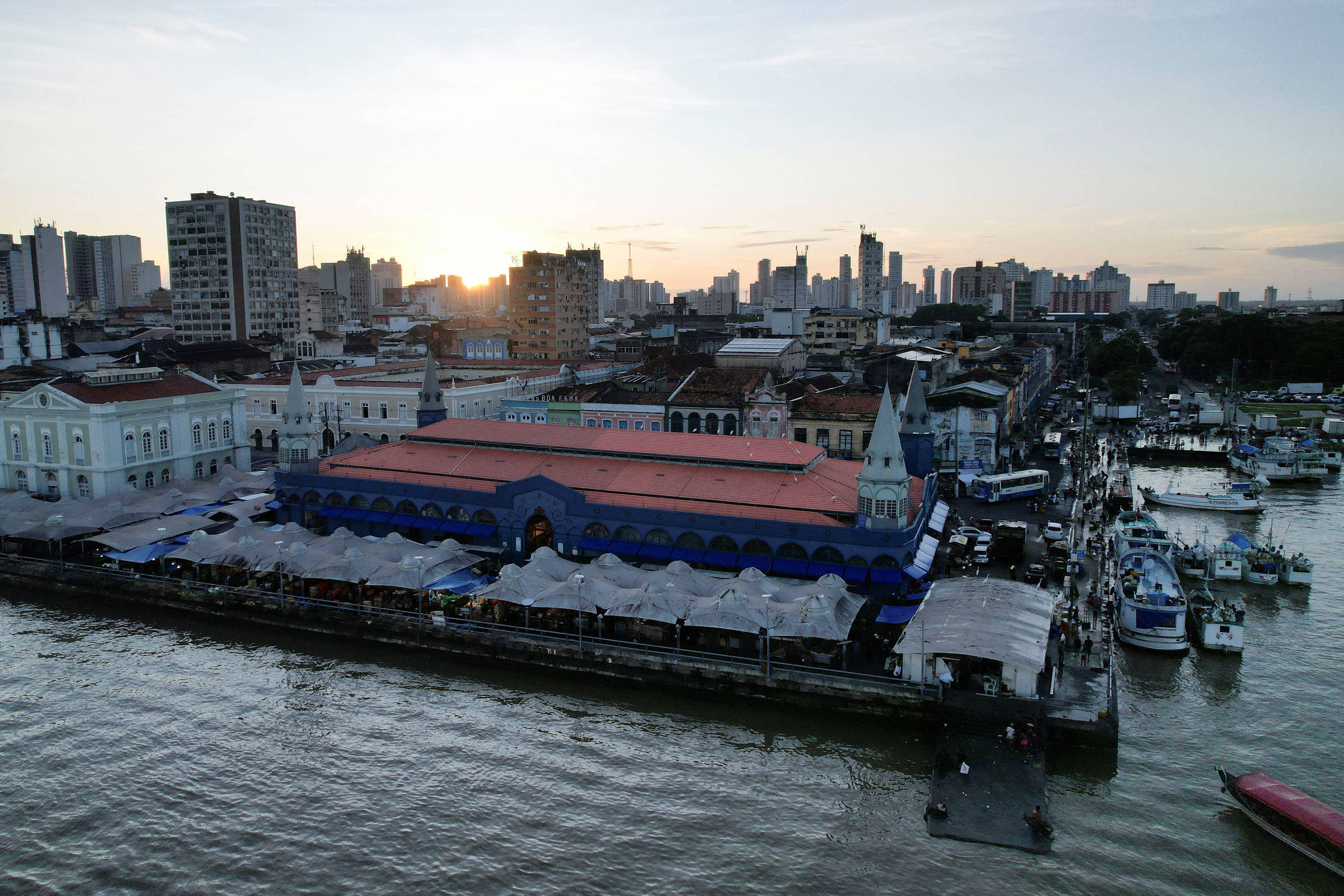 Região central de Belém, sede da COP30 (Foto: Adriano Machado/Reuters)