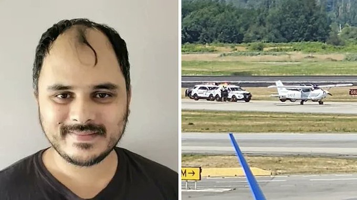 Homem sequestra avião no Canadá e é acusado de terrorismo