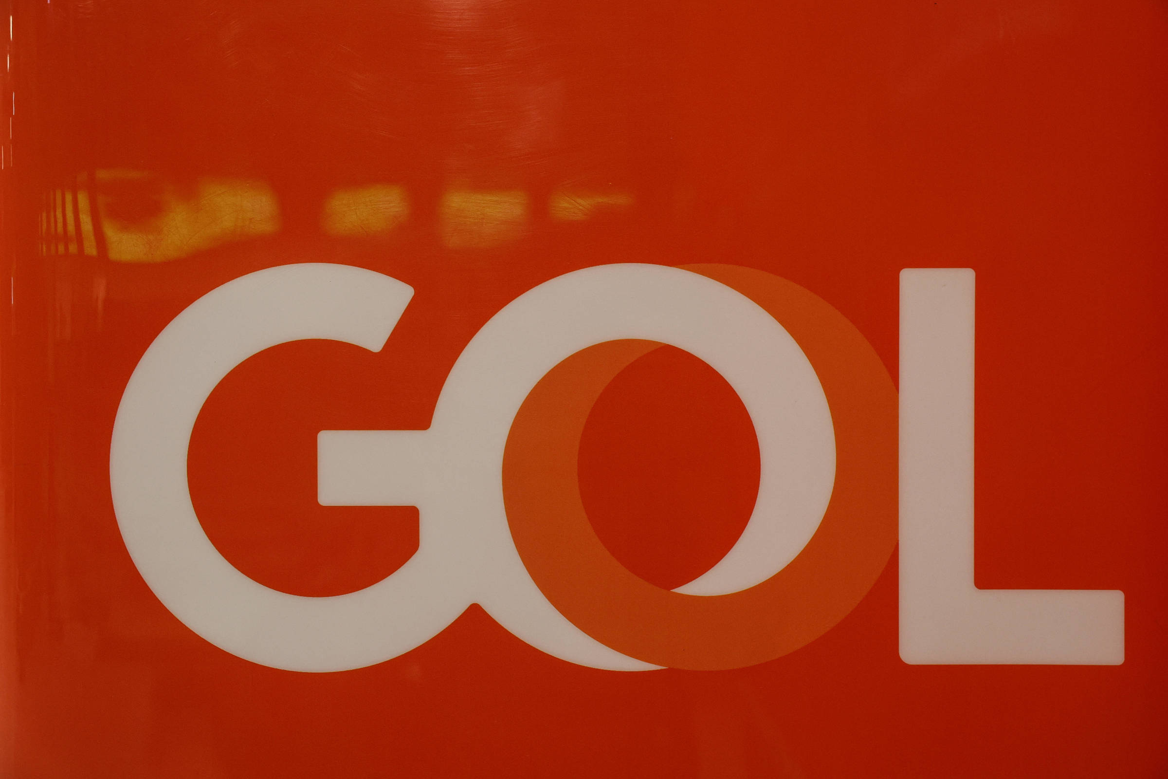 Logo da companhia aérea Gol no aeroporto de Congonhas, em São Paulo (Foto: Rafaela Araújo/Folhapress)