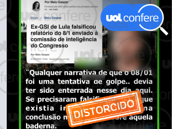 Publicações nas redes sociais distorcem fatos sobre os atos de 8 de janeiro de 2023