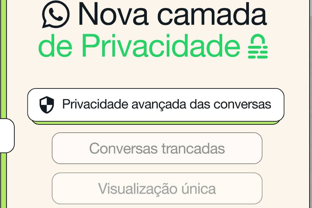 Privacidade avançada das conversas (Foto: Divulgação/Meta)