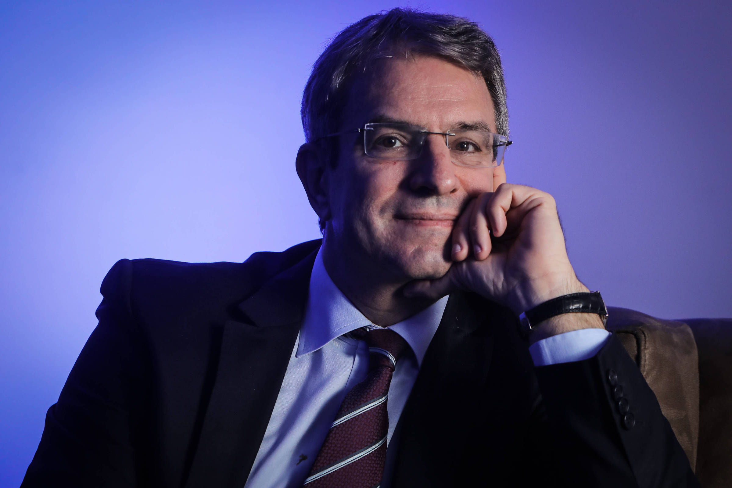 Laurent Freixe, atual CEO e então presidente da Nestlé para as Américas, durante entrevista à Folha, em Brasília (DF) (Foto: André Coelho - 16.mar.2018/Folhapress)