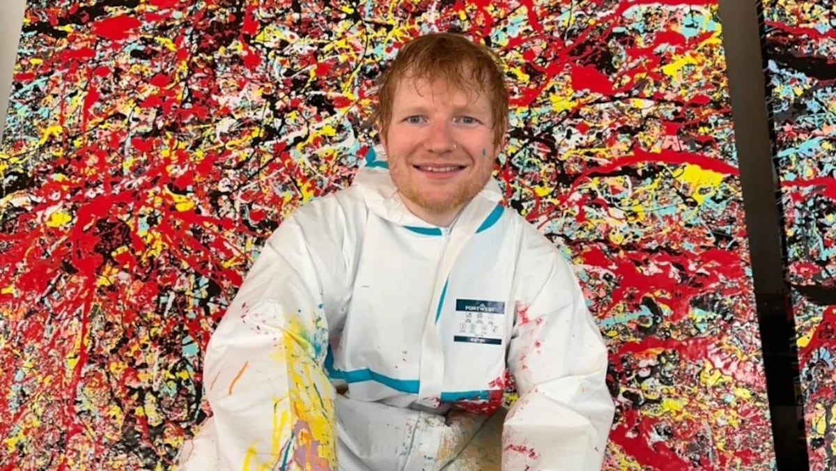 Ed Sheeran vende obra artística durante turnê para apoiar causa beneficente