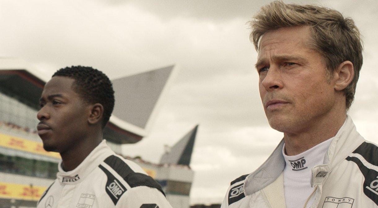 Damson Idris e Brad Pitt em "F1" (Foto: Divulgação/Warner Bros.)