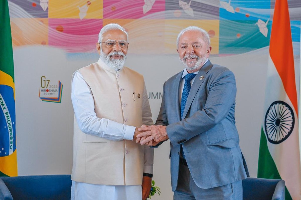 Narendra Modi e Lula podem aproximar mais os laços entre a Índia e o Mercosul (Foto: Ricardo Stuckert/PR)