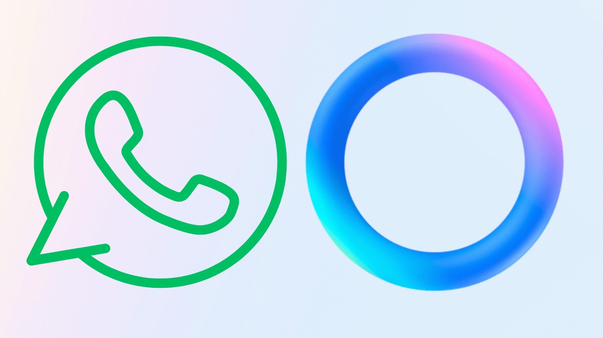 Ícone do WhatsApp e da Meta AI. Agora o aplicativo de mensagens pode contar com os serviços da Inteligência Artificial da Meta (Foto: Reprodução)