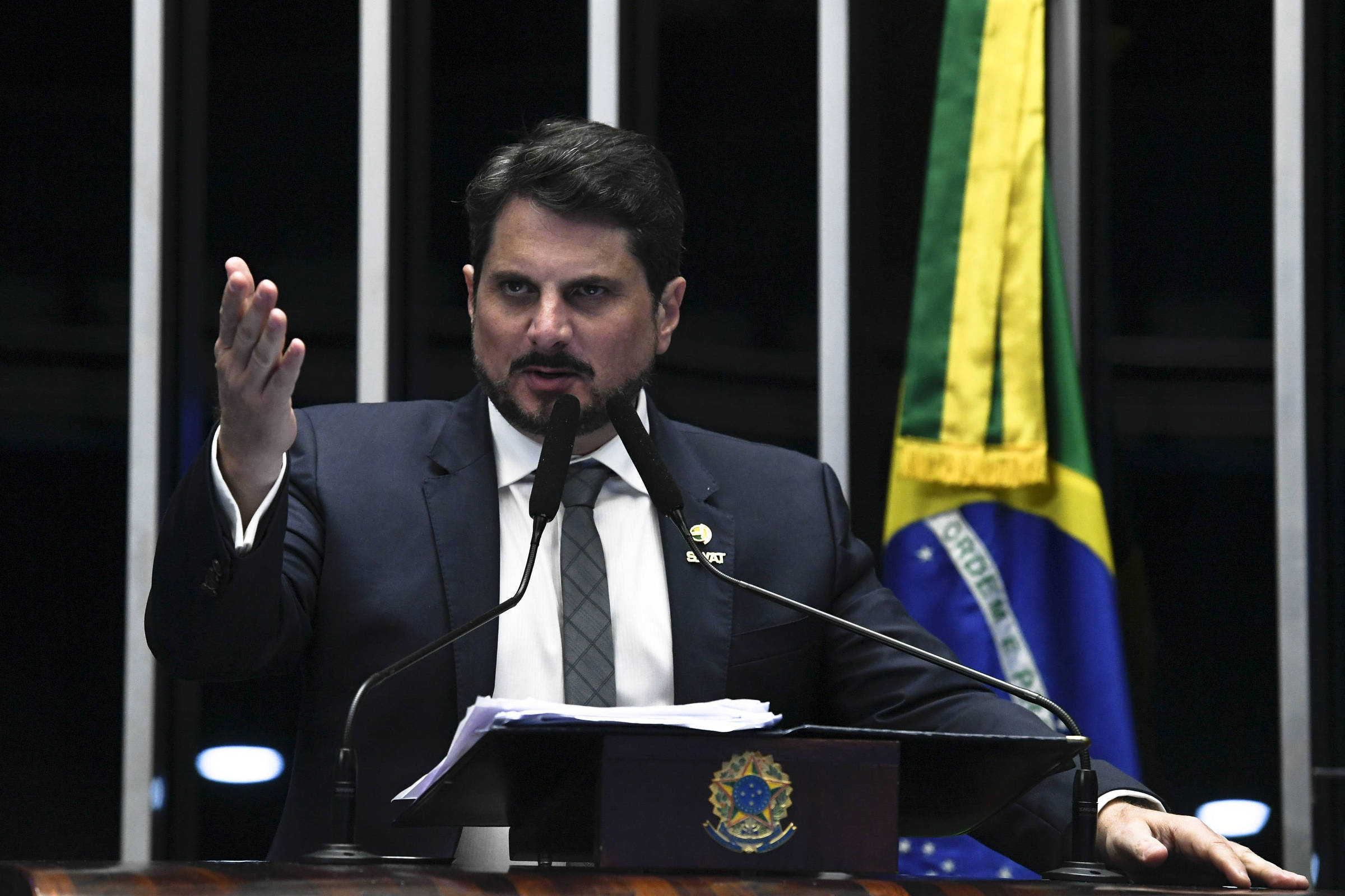 Marcos do Val registra aumento de 3.450% em menções após viagem aos EUA