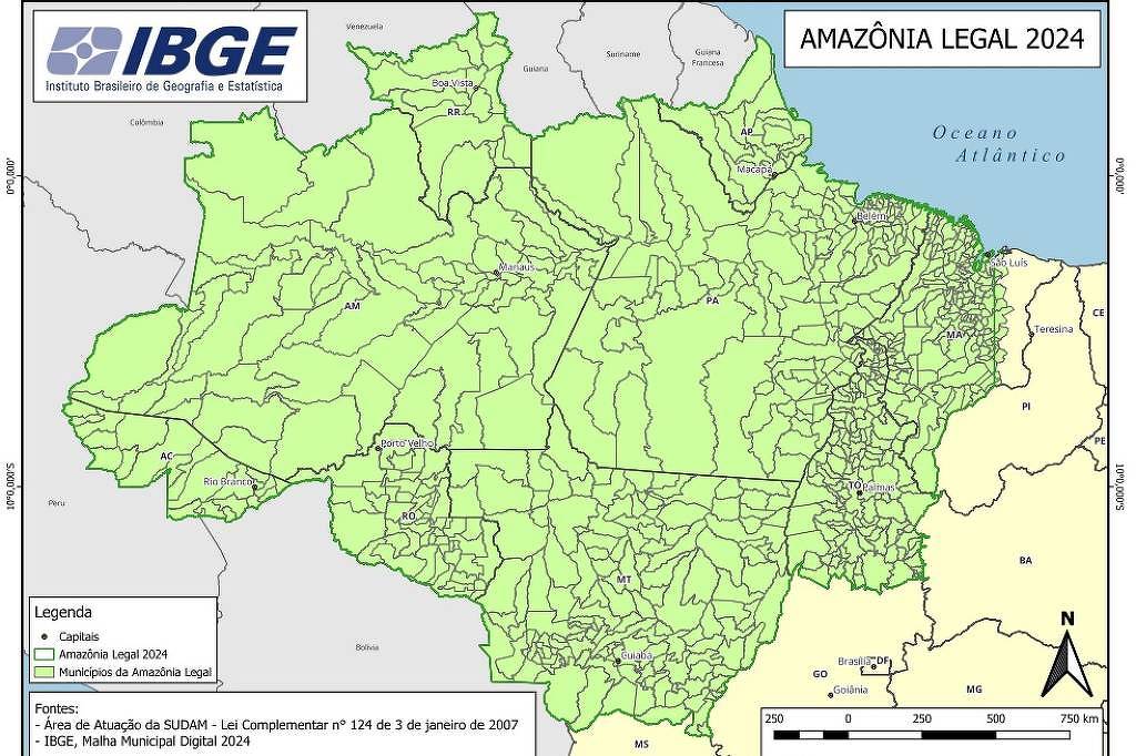 IBGE atualiza mapa, corrige siglas de MT e MS e cria comitê de qualidade