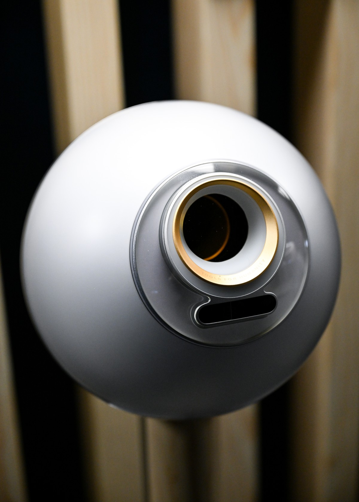 Imagem do novo modelo do 'Orb', equipamento que registra a íris e gera código de 'identidade' (Foto: Reprodução/Divulgação)