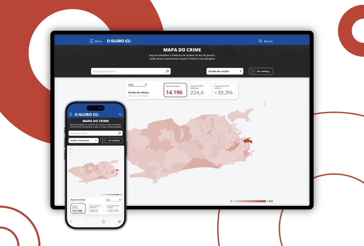 Queda de roubos no seu bairro: aprenda a usar o Mapa do Crime para conferir