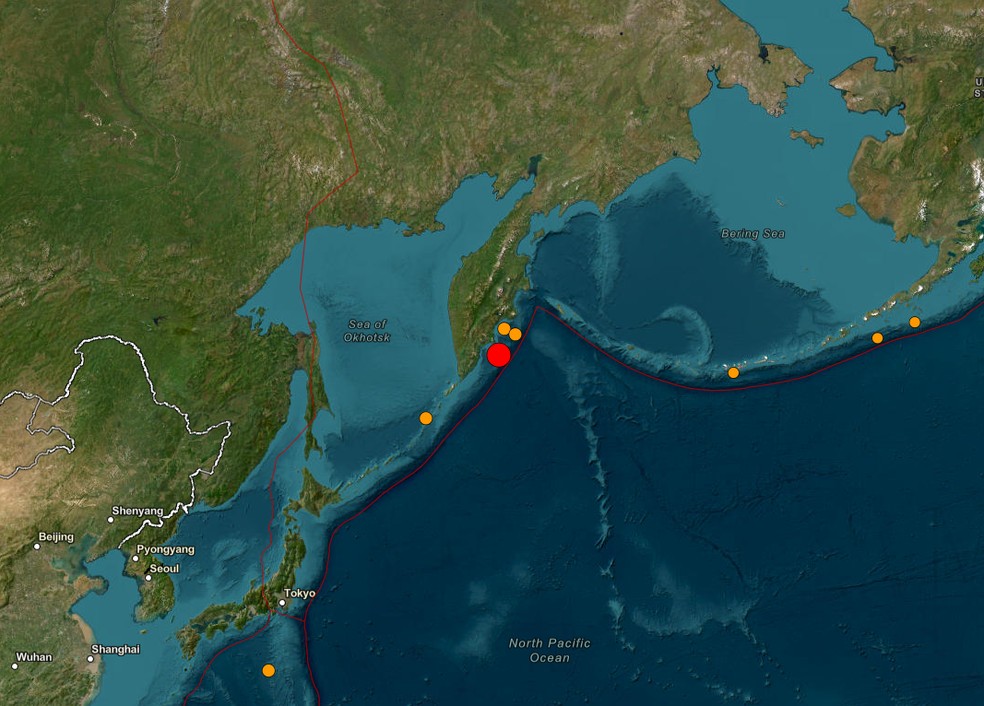 Terremoto de 8,0 na Rússia gera alerta de tsunami em regiões costeiras do Pacífico