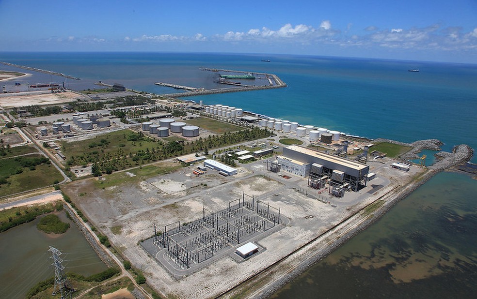 Vista aérea, Usina Termelétrica Termopernambuco (PE). (Foto: Divulgação/Neoenergia)
