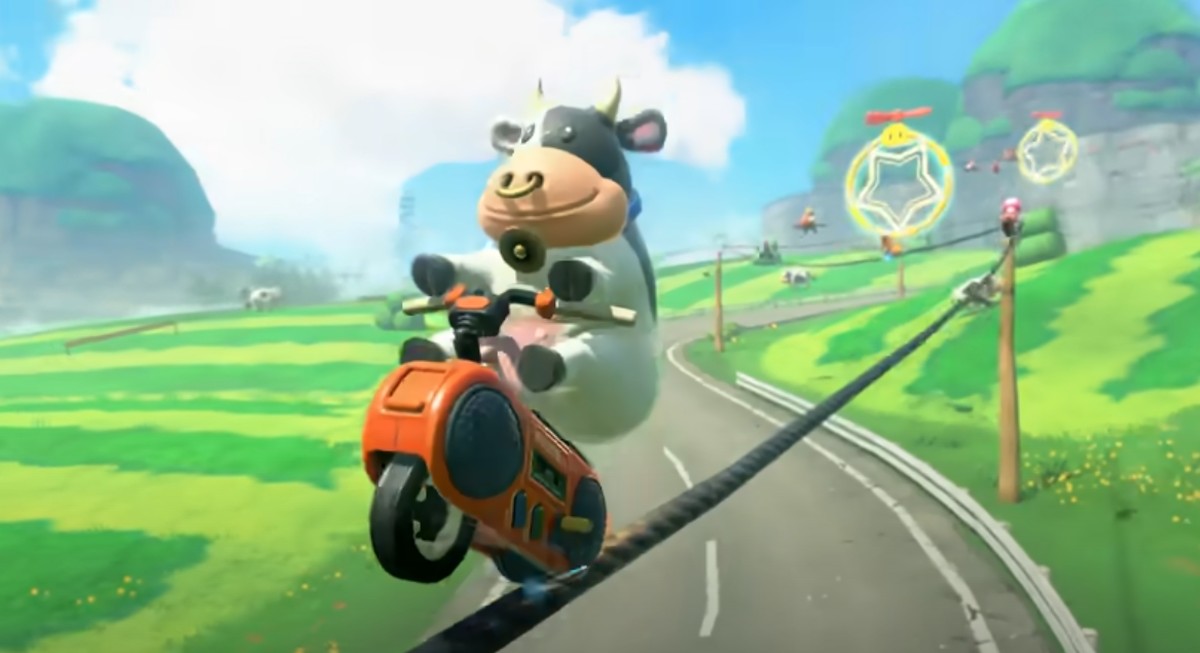 Vaca se torna a nova sensação da Nintendo e rouba a cena de Mário
