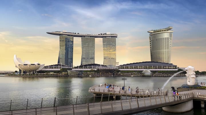 Construção do resort de luxo de US$ 8 bilhões da Las Vegas Sands começa em Cingapura