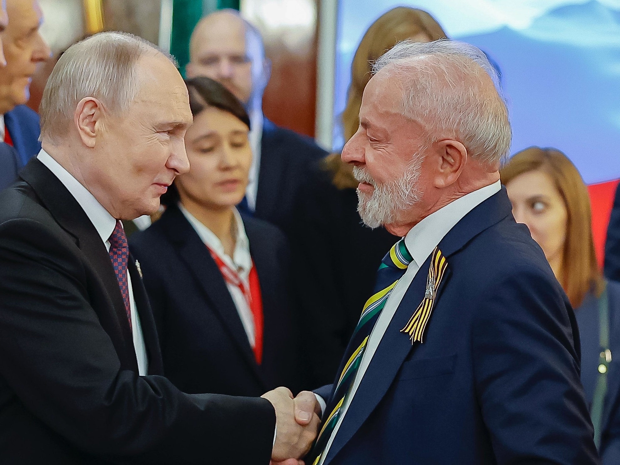 Presidente Lula em jantar oferecido pelo presidente da Rússia, Vladimir Putin (Foto: Ricardo Stuckert / PR)