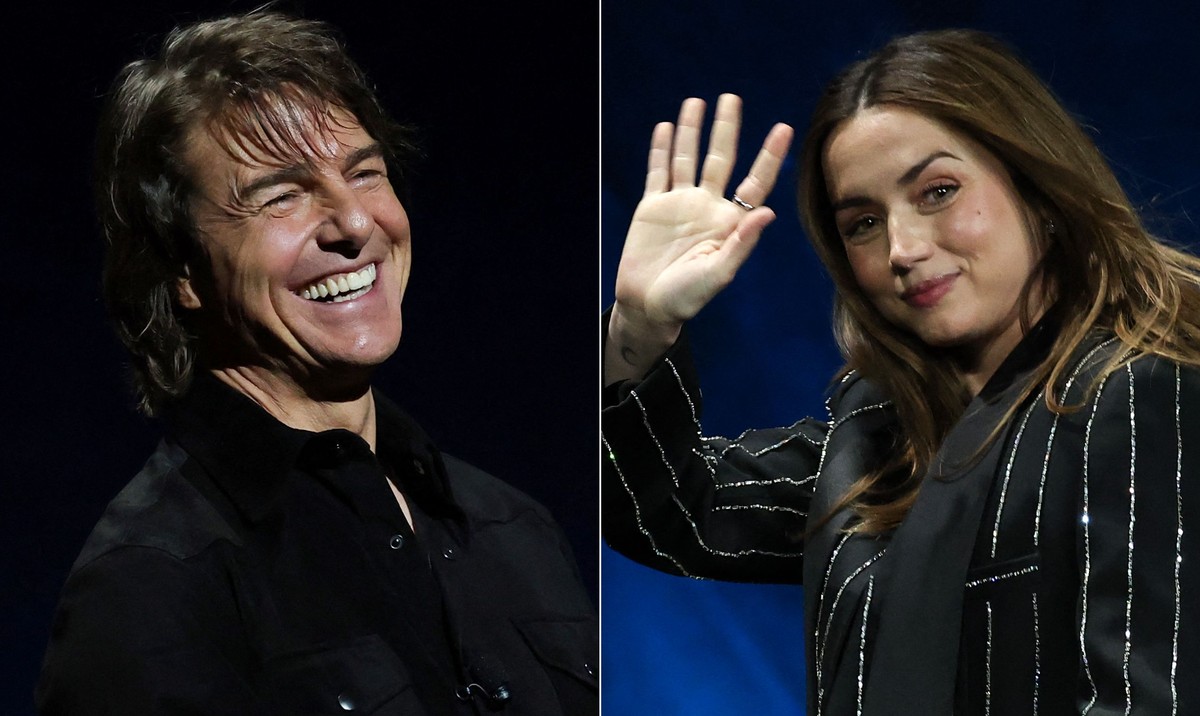 Tom Cruise e Ana de Armas: veículos apontam relacionamento entre os atores (Foto: Valerie Macon/AFP)