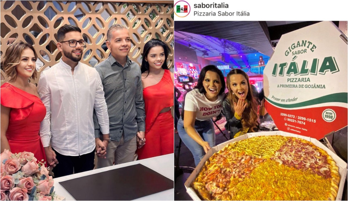 Pizzaria em Goiânia atrai clientes famosos com pizza de quase 1 metro de diâmetro