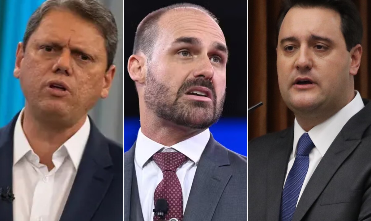 Eduardo critica Tarcísio e Ratinho Jr por apoio a tarifaço sem defesa a Bolsonaro