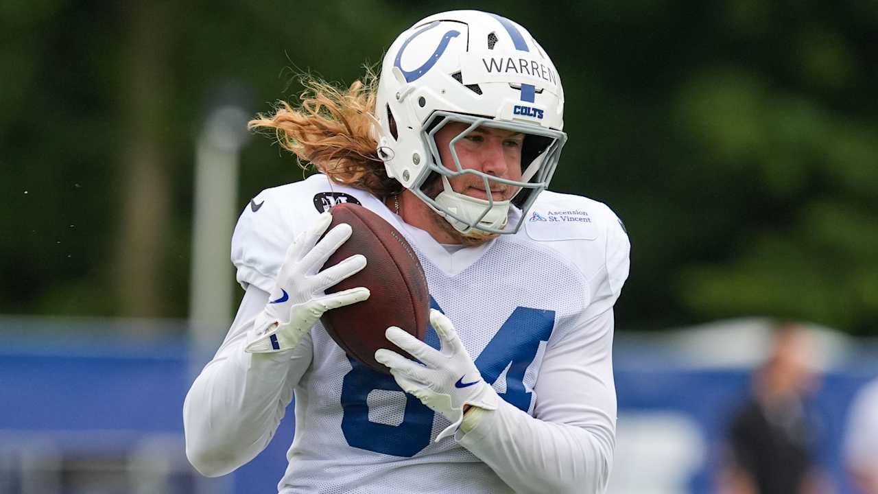 Tyler Warren se destaca no treinamento dos Colts e ganha novas responsabilidades