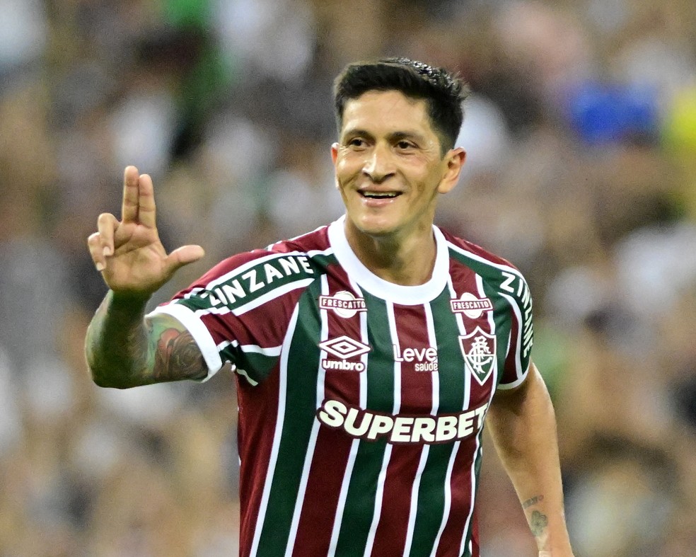 Germán Cano, atacante do Fluminense (Foto: André Durão)