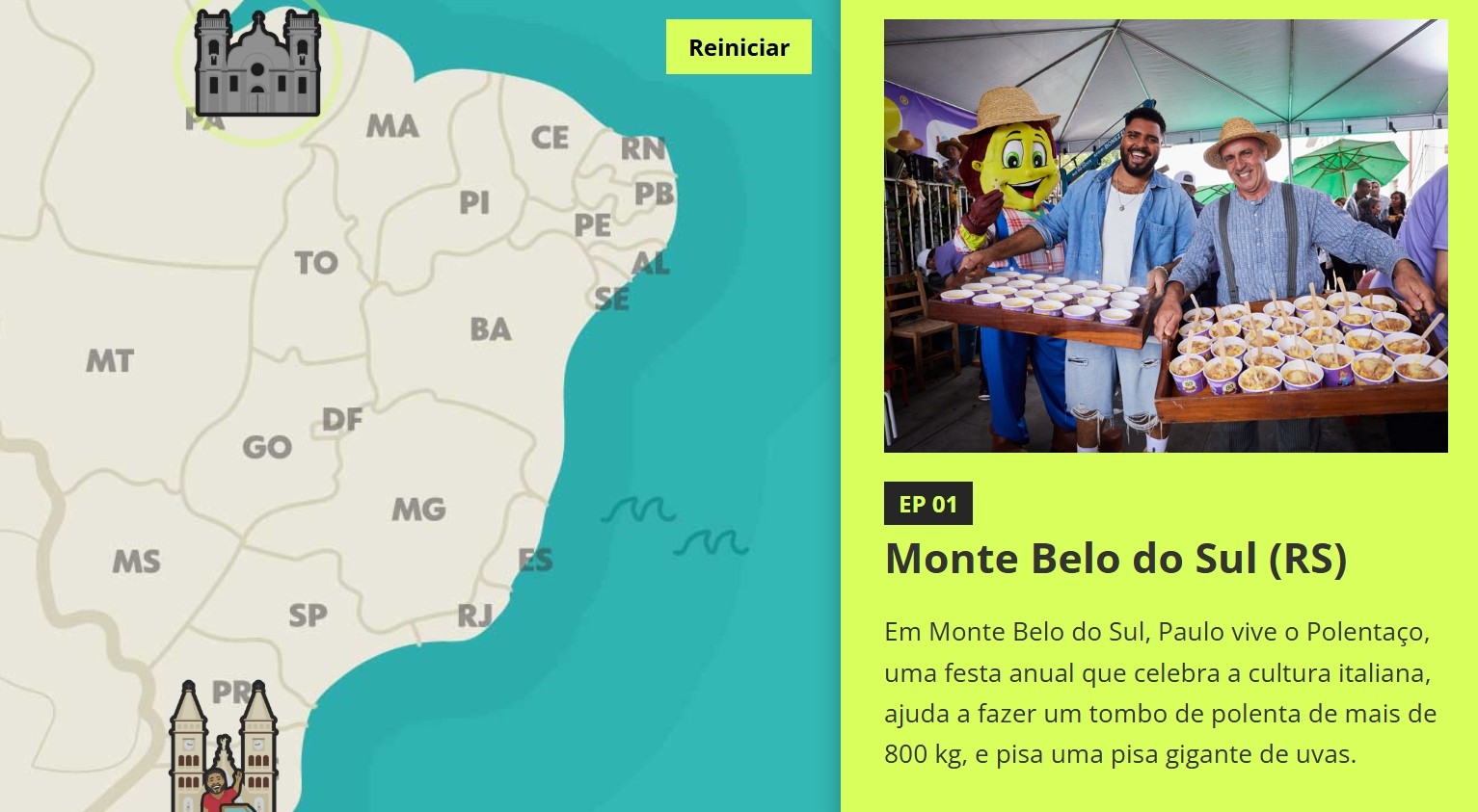 Veja o mapa interativo dos destinos da quarta temporada de 'Avisa Lá Que Eu Vou'