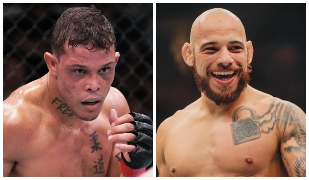Caio Borralho e Jean Silva são parceiros de treino na ‘Fighting Nerds’ (Foto: Montagem/SUPER LUTAS)