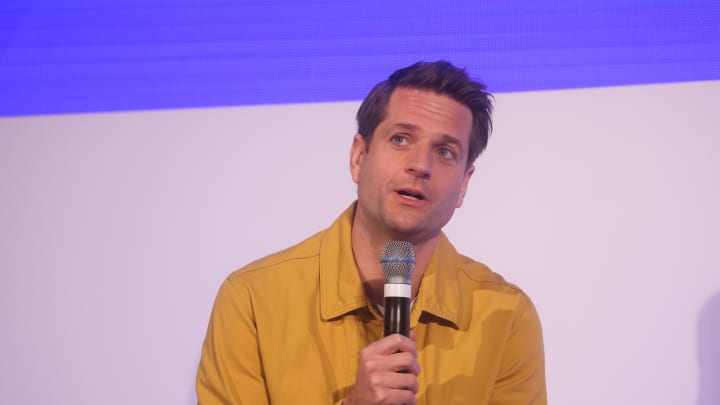 Sebastian Siemiatkowski, CEO da Klarna, falando em um evento de fintech em Londres na segunda-feira, 4 de abril de 2022. (Foto: Chris Ratcliffe | Bloomberg via Getty Images)