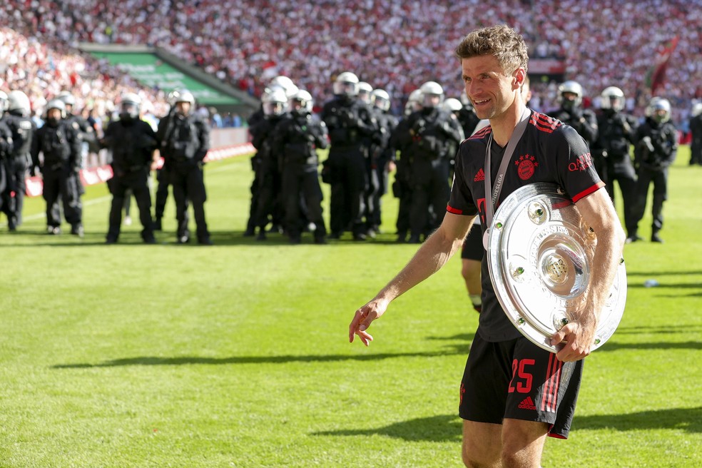 Müller tem doze títulos da Bundesliga com o Bayern de Munique (Foto: Getty Images)