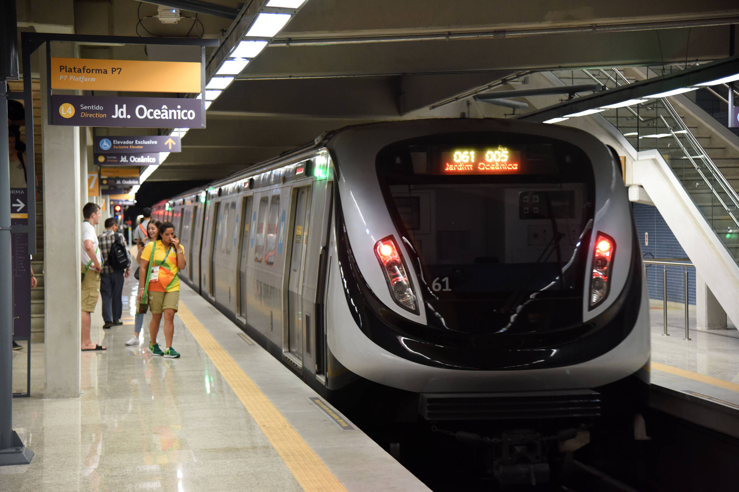 Metrô chega à estação General Osório, em Ipanema, na zona sul do Rio de Janeiro; governo debate ampliação após quase dez anos sem obras. (Foto: Alexandre Macieira - 8.mar.23/Divulgação/Riotur)