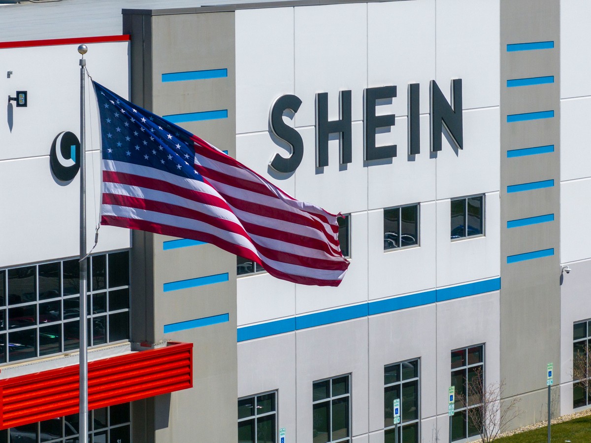 Um centro de distribuição da Shein em Whitestown, no estado americano de Indiana (Foto: AJ Mast/Bloomberg)