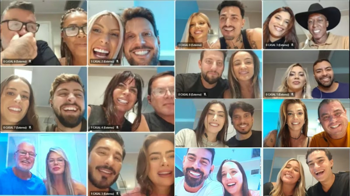 'Casal power Brasil' (Foto: Record)