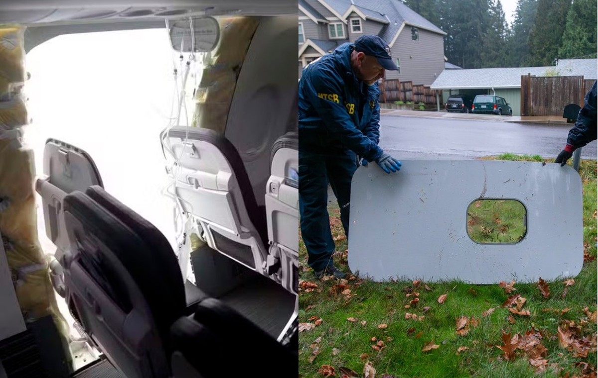 Investigação revela falhas e falta de parafusos em porta de Boeing durante voo