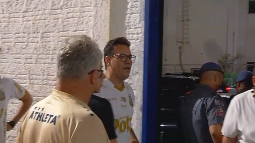 Vice-prefeito de Rio Preto, Fábio Marcondes (PL), é investigado por injúria racial após xingar segurança do Palmeiras (Foto: Reprodução/ TV Globo)