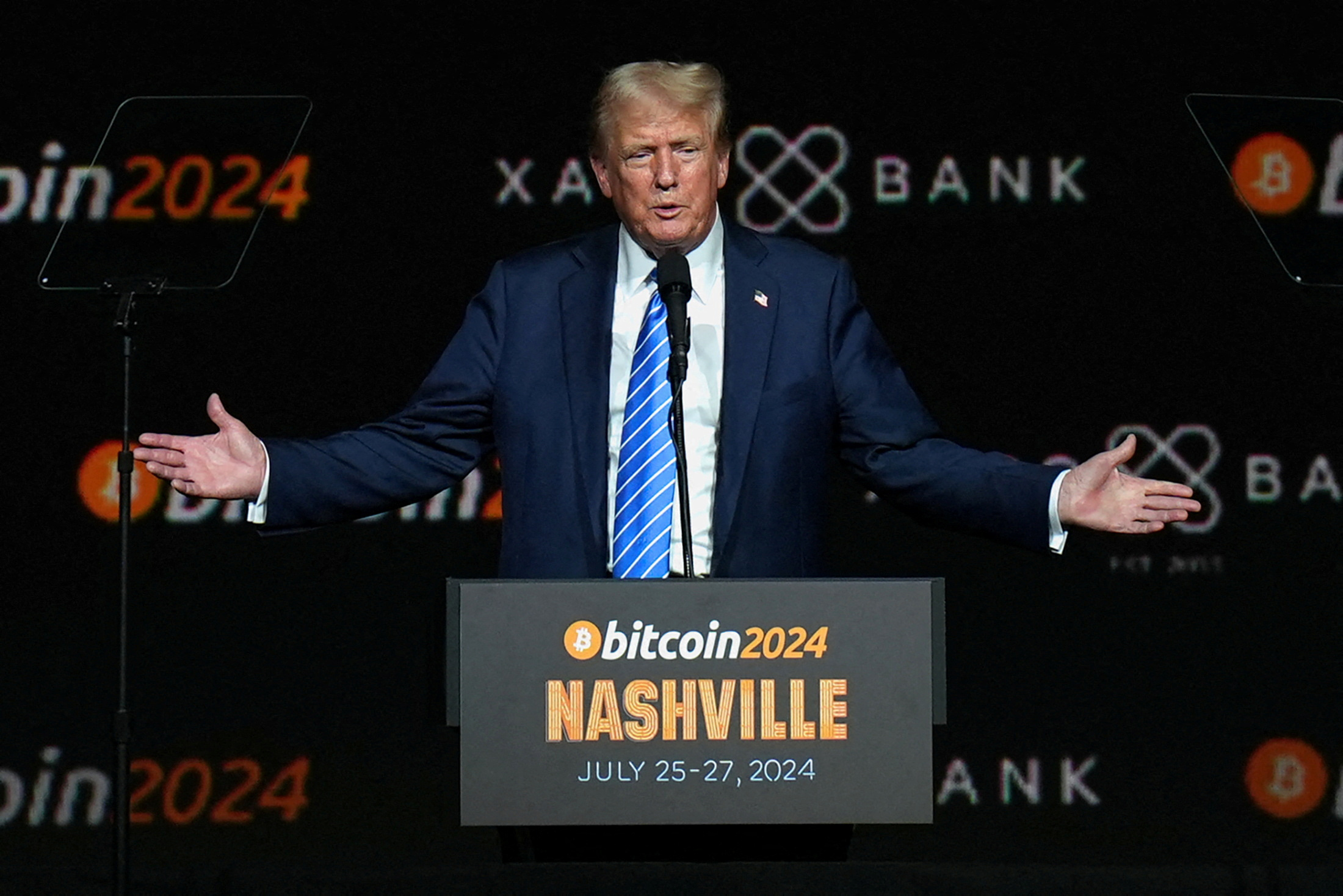 Trump Media solicita registro de ETF de criptomoedas e ações disparam em Nova York