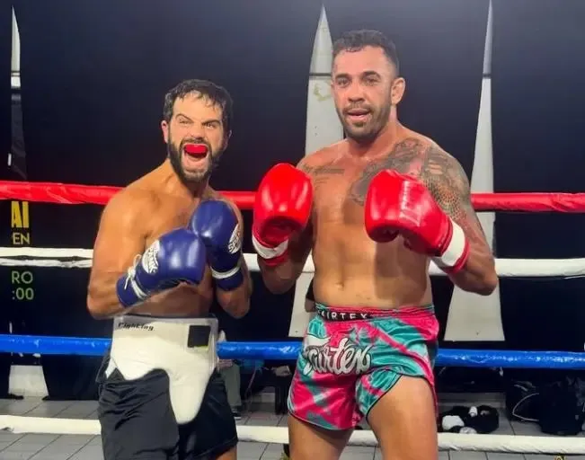 Duda Nagle se prepara para enfrentar Popó Freitas no Fight Music Show 6 em São Paulo
