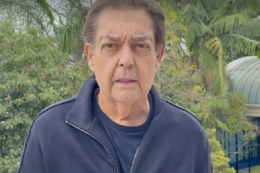 Faustão grava vídeo após receber alta de uma das internações (Foto: Reprodução)