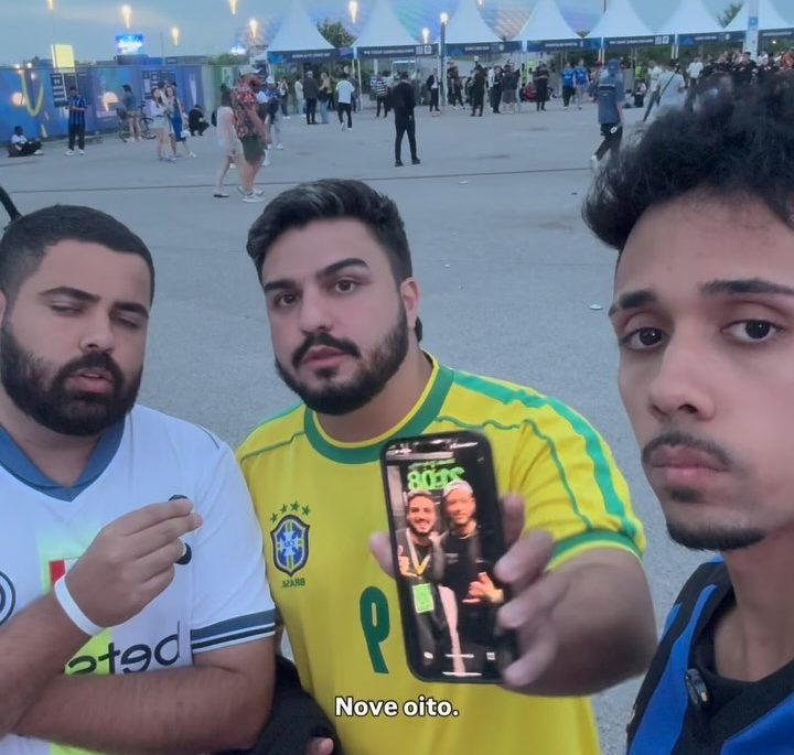 Influenciadores ficam com R$ 45 mil de prejuízo após ficarem sem ingresso para a final da Champions League, em Munique. (Foto: Reprodução/Instagram/@johnnyguimaraes_)