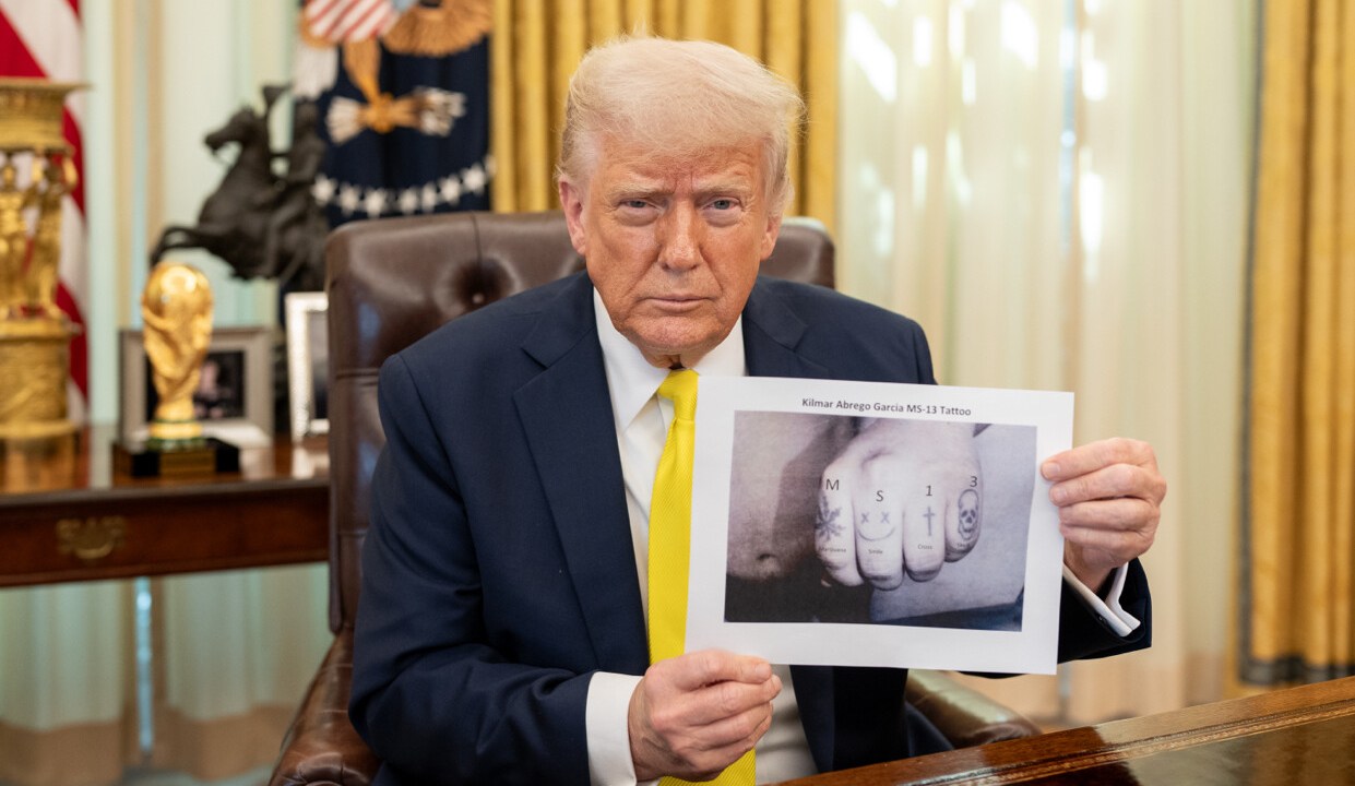 Donald Trump acusa Kilmar Armando Ábrego García de fazer parte da gangue MS-13 (Foto: @realDonaldTrump/TruthSocial/Reprodução)