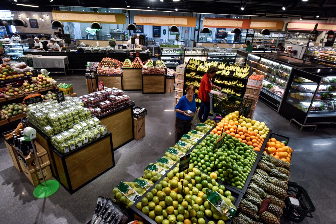 Alimentos em supermercado (Foto: Divulgação/Pão de Açúcar)